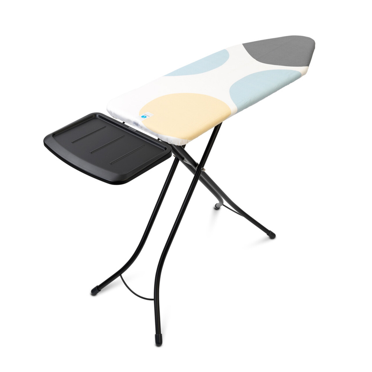 Masa de calcat, Brabantia C, Spring Bubbles, 124x45 cm, 7 pozitii de reglare, cu suport statie de calcat, otel/bumbac - imagine 5